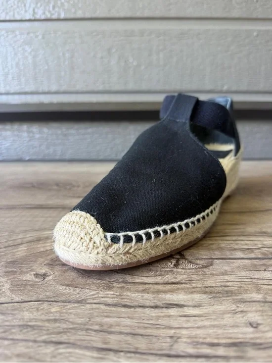 Tory Burch Women’s Catalina 3 Black Canvas Espadrille Slip-On size 9.5 - Picture 7 of 11